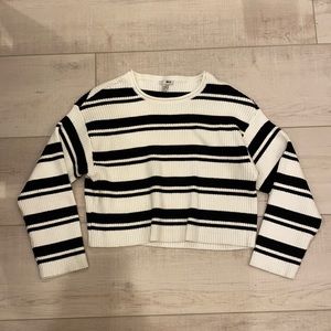 Black and white sweater